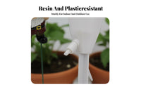 2 Pieces Self Watering Gnome Stakes Time-Saving Gardener Solution Automatic Watering Stake Set Drip Irrigation Decorative Plant Dripper Kit