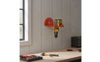 Shielding Drill Holder Space-Saving Drill Holder with Silicone Pads Heavy-Duty Wall-Mounted Tool Rack Easy to Install for DIYers, Handymen, Garage, Workshop