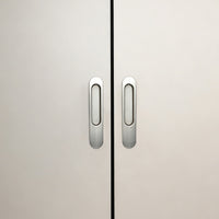 Recessed Pull with Finger Grip Space Saving Recessed Finger Flush Pull Smooth Sliding Door Handle for Wardrobes