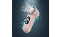 Compact Handheld Fan with Digital Display Rechargeable Portable Fan with Digital Display for Travelers