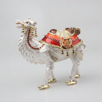 Camel Figurine Jeweled Camel Ornament Gold-Toned for Decorators