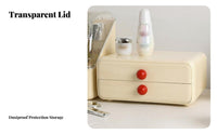 Lidded Makeup Case with Drawers Drawer Design dermal care holder Large Capacity