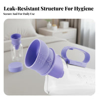 Soft Material Inflatable Bedpan Pressure Relief Bedridden Patient Commode Easy to Clean Inflatable Pad Toilet Ergonomic for Incontinence Patients, Disabled Individuals, People with Paralysis, in Bed, Nursing Home, Hospital, Bedroom
