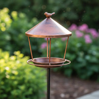 Stake Bird Feeder Weather-Resistant Avian Feeder Feeding Station Vintage Design Garden Decor for Outdoor