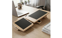 Wooden Single-Leg Balance Device Textured Single Leg Balance Board Recovery Ankle Mobility Board Long-Lasting for Athletes, Mindful Movement Practice Studio