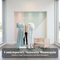 Mannequin Lifelike Mannequin Form Sturdy Construction Maternity Display Form for Retailers, Window Displays, Boutiques, Showrooms
