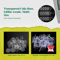 Transparent Cake Base Insert for Decorating