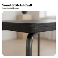 Minimalist Design Folded Corner Side Table Nordic Aesthetic C-Shaped Couch Stand Retro design Nightstand Easy Assembly for Apartment Dwellers, Homeowners, Students, Bedroom, Small Spaces, Next to Sofa, Office