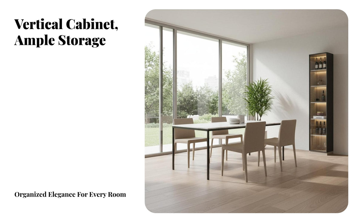 Dining Room Buffet Hutch Solid Wood Construction Beverage Bar Cabinet with Storage Multi-Functional Modern Beverage Bar Cabinet for Homeowners