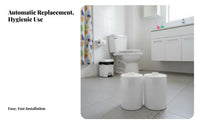Easy Refilling Disposable Toilet Seat Cover Roll Automatic Toilet Seat Cover Refill Film Roll for Facility Managers, Business Owners, Janitorial Personnel, High-Traffic Areas, Airports, Restaurants
