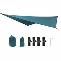 Waterproof Shelter Tarp Multipurpose Portable Canopy Easy Setup Ultralight Canopy for Hikers