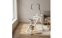 Adjustable Height Foldable Stair Climber Sturdy Steel Frame Foldable Stair Stepper Digital Counter Indoor Climbing Machine Calorie Display