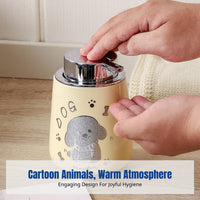 Ceramic Lotion Dispenser Bottle, Liquid Soap Dispenser, Bathroom Refillable Bottle, Cute Creature Design, For Shampoo, Shower Gel, Hotel, Home