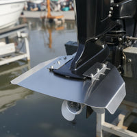 Adjustable Outboard Motor Transom Plate Brushed Transom Plate with Metal Foil Long-Lasting Marine Accessory Easy Installation for Boat Owners