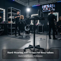 Hairstylist Trolley Adjustable Height Hairstylist Tool Trolley 360° Rotating Casters Salon Apparatus for Hairstylists, Barbers, Barbershop