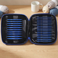 Interchangeable Circular Knitting Set Aluminum Knitting with Cables Zippered Portable for Knitters