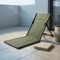 Three-Position Adjustable Folding Reclining Chair Compact Reclining Camping Chair Lightweight Foldable Lawn Recliner Oxford Cloth for Tent Use