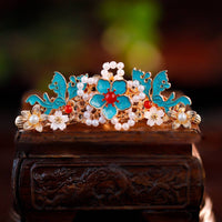Traditional Chinese Hair Accessory Elegant Chinese Design Hair Crown Traditional Chinese U-Shaped Hairpin Beautiful Design