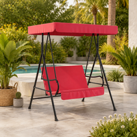 Outdoor Swing Hanging Chair 146×116×160cm Metal Modern Design Garden Swing