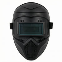Automatic Dimming Fusing Mask Dark Tinted Solar Powered Fusing Mask Safety Gear Vented Adjustable Straps