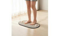 Acupoint Stimulation Wood Foot Acupressure Mat Long-Lasting Wooden Foot Massage Mat Ergonomic Design for Elderly
