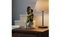 Art Craft Family Resin Figurine Sentimental Gift Mother and Child Figurine Hand-Painted Mother Child Ornament Stable Base