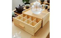 Space-Saving Tea Bag Organizer with Drawer Compact Tea Organizer with Drawer Slim Sturdy for Kitchen Countertop