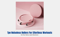 Six-Wheel Ab Wheel, Quiet Abdominal Trainer, Home Fitness, 360° Universal Rotation, TPE Soft Rollers, Anti-Slip Pad