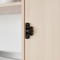 Cabinet Door Latch Slimline Cabinet Door Catch Latch with Mounting Holes Long-Lasting Hardware Sturdy for DIYers, Cabinets