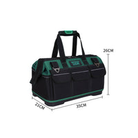 Multi-Purpose Tool Bag Thickened Oxford Cloth Tool Storage Bag Portable Organizer Padded Grip Zippered Top for Electrical Work