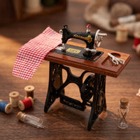 Dollhouse Stitching Apparatus with Accessories Realistic Miniature Stitching Apparatus Authentic