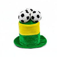 Velvet Football Hat Cheering Prop Football Fan Hat Global Tournament Design