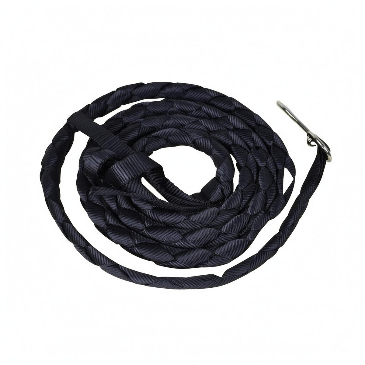 Braided Horse Guide Rope Round Woven Guide Rope with Snap Hook Hand Loop Equestrian Gear