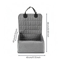 Waterproof Dog Car Seat with Zipper Padded Protector Scratch-Resistant