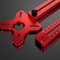 Star-Shaped Top Plate Router Circle Cutting Jig Aluminum Alloy Circle-Cutting Jig Detachable Adjustable Router Guide Removable Design