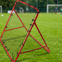 Foldable Soccer Rebound Net with Metal Frame Portable Soccer Rebound Net Adjustable for Backyard