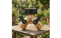 Brass Garden Hose Splitter with Shut off Valves Threaded Hose Splitter with Washers Leak Proof Y Connector Heavy Duty for Gardeners, Homeowners, Patio, Backyard