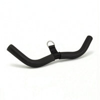 Curved Bar with Hanging Strap Non-Slip Curl Bar Attachment Long-Lasting Cable Machine Attachment with Carabiner Compact for Athletes