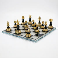 Chess Set with Board Modern Chess Set Chessboard Compact Scratch Resistant for Adults, Study, Living Room