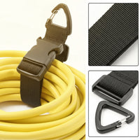 8 Pieces Adjustable Strap with Triangular Clip Heavy-Duty Nylon Strap with Buckle Backpack Straps Flexible Strap Material
