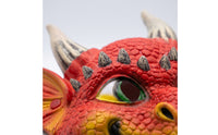 Dragon Mask Lightweight Dragon Mask with Horns Realistic Soft for Cosplayers, Cosplay, Costume Parties
