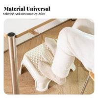 Anti-Slip Base Under-Desk Footrest Fatigue Relief Foot Stool Tilted Angle Office Accessory Massaging Surface for People with Sedentary Jobs, Students, Seniors, Study Room, Home, Gaming Setup
