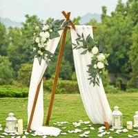 Wedding Arch Flower Garland Decorative Wedding Arch Floral Swag Artificial Flower Garland Pre-Assembled for Brides