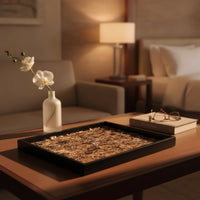 Rectangular Tray Versatile Rectangular Tray with Faux Stylish for Vanity