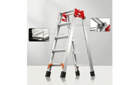 Aluminum Ladder versatileUse Foldable Ladder Heavy-Duty for Contractors, Electricians, Home Maintenance, Construction Sites, Outdoor Installation