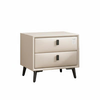 Minimalist design Two-Drawer End Table Modern Design Nightstand Space-Saving Storage Furniture space-efficient Size for Apartment Dwellers, homeowners, Bedroom, Small areas, Dorm Room, Entryway