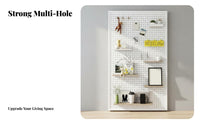 Multifunctional Round Hole Pegboard Easy to Install Wall Mount Pegboard Kit Versatile Use Wall Mounted Tool Board Customizable Layout for DIY Enthusiasts, Shop Owners, Dorm Room, Workshop, Garage, Retail Outlet S