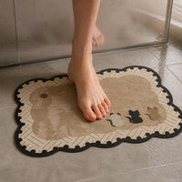 Diatomaceous Earth Bath Mat for Bathroom, Kitchen, Toilet, and Entryway - Super Absorbent and Non-Slip