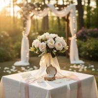 Fake Wedding Floral Arrangement Romantic Fake Wedding Flowers Low Maintenance