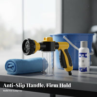 Car Wash Foam Multi-Functional 8 Pattern Water Sprayer Multipurpose Hose Nozzle Soap Dispenser for Window Washing